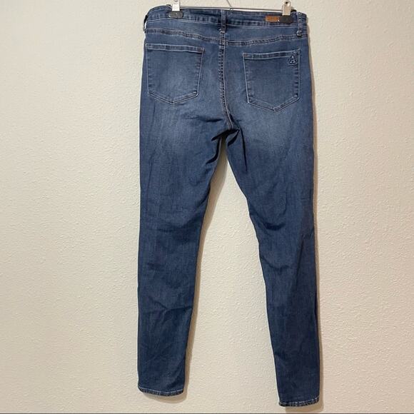 Articles Of Society Medium Wash Low Rise Skinny Jeans 29 Ankle Length Y2K Denim - Picture 7 of 11